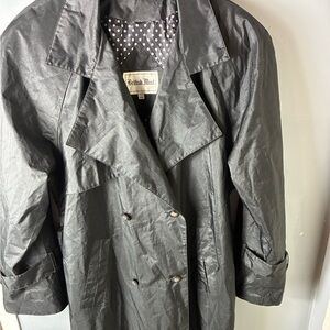 British Mist Black Trench Coat